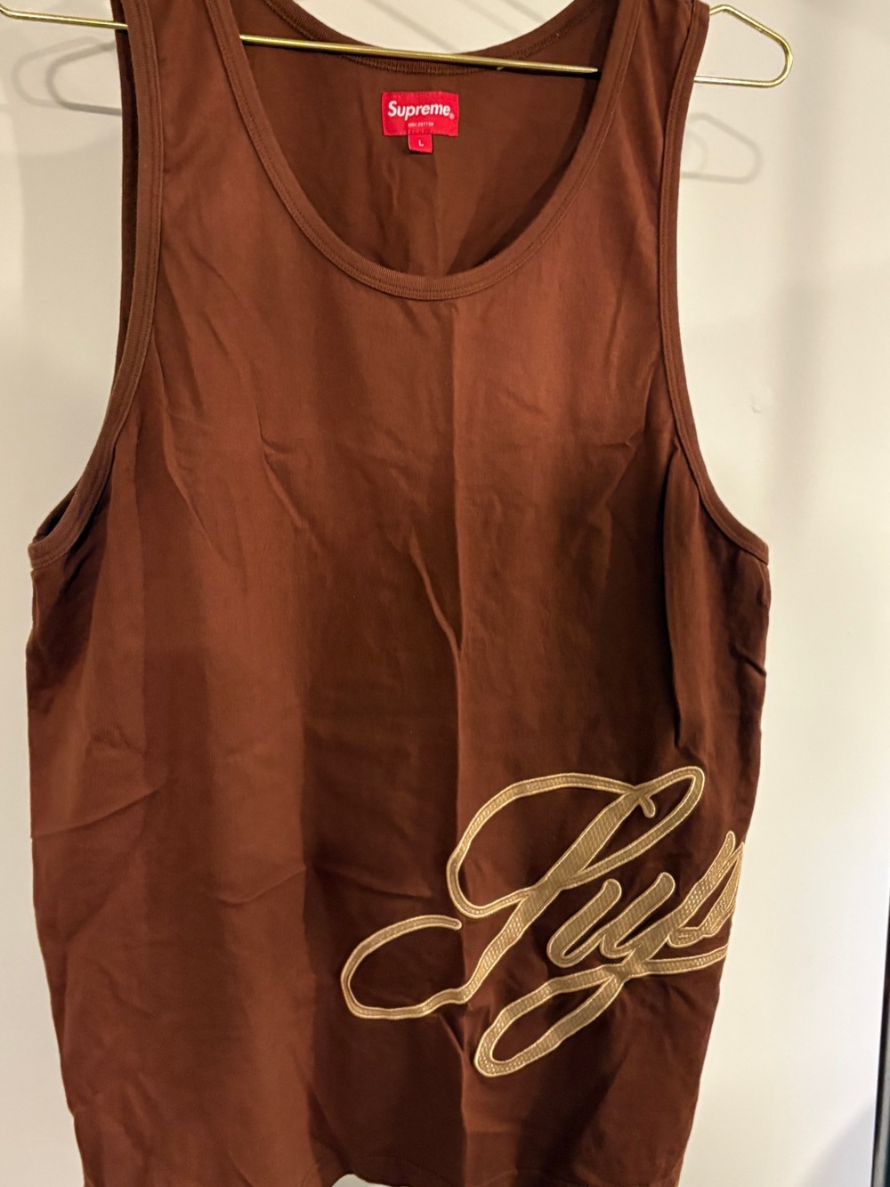 Supreme script tank top